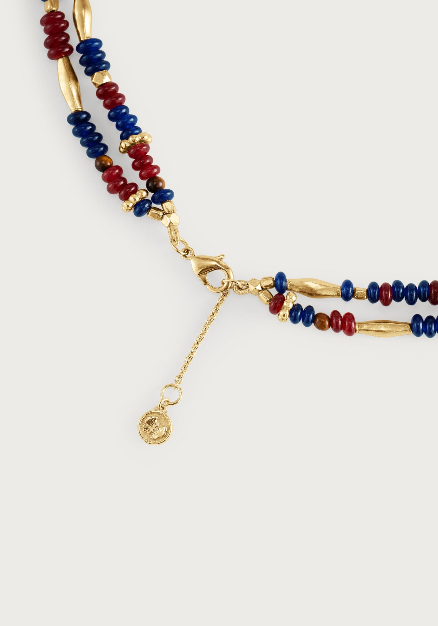 Milos Beaded Necklace - Maroon
