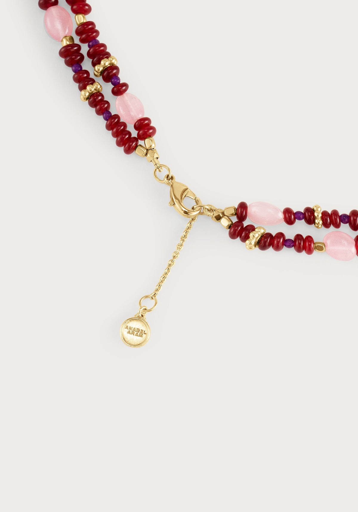 Milos Beaded Necklace - Lilac
