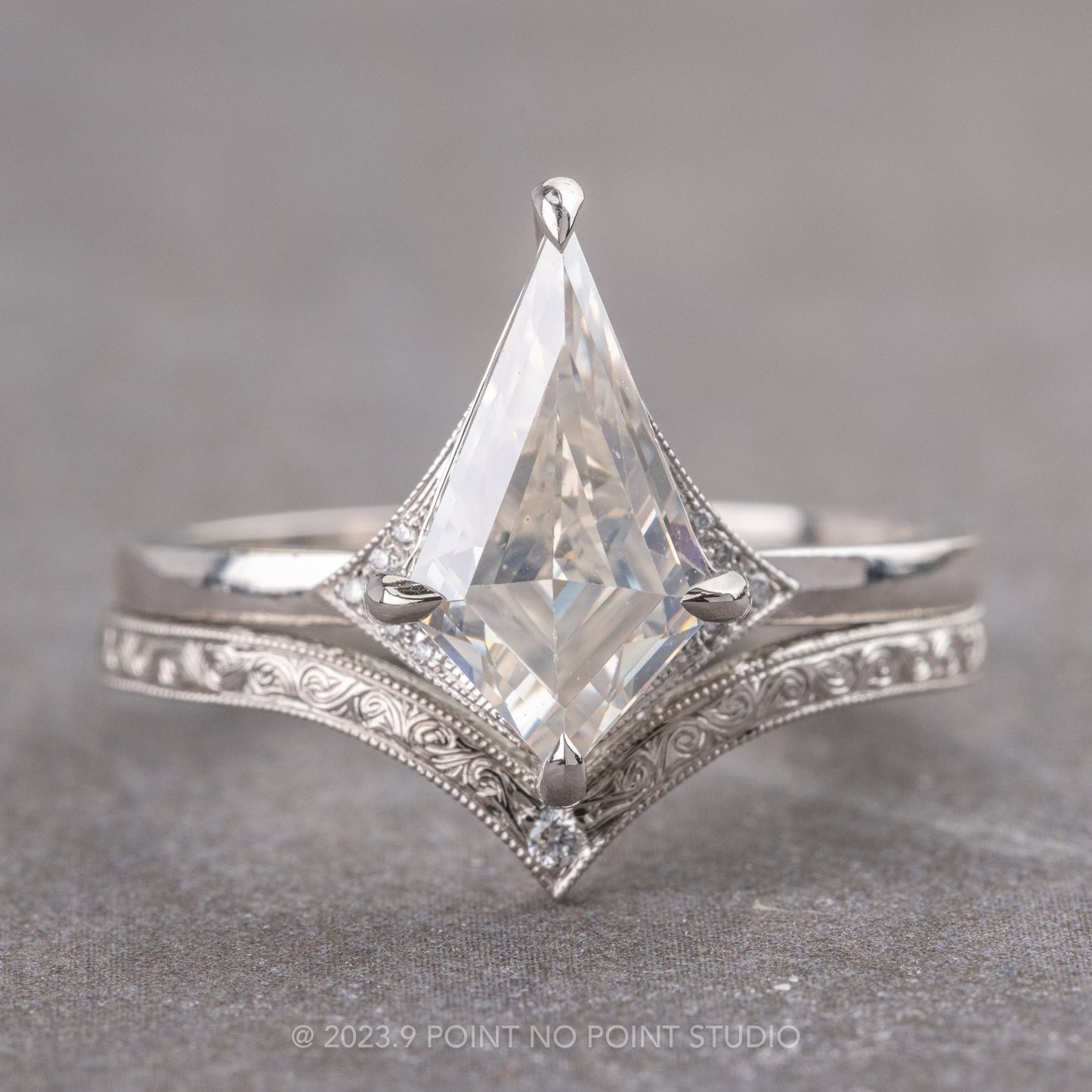 Kite Lab Diamond Engagement Ring, Aela Setting