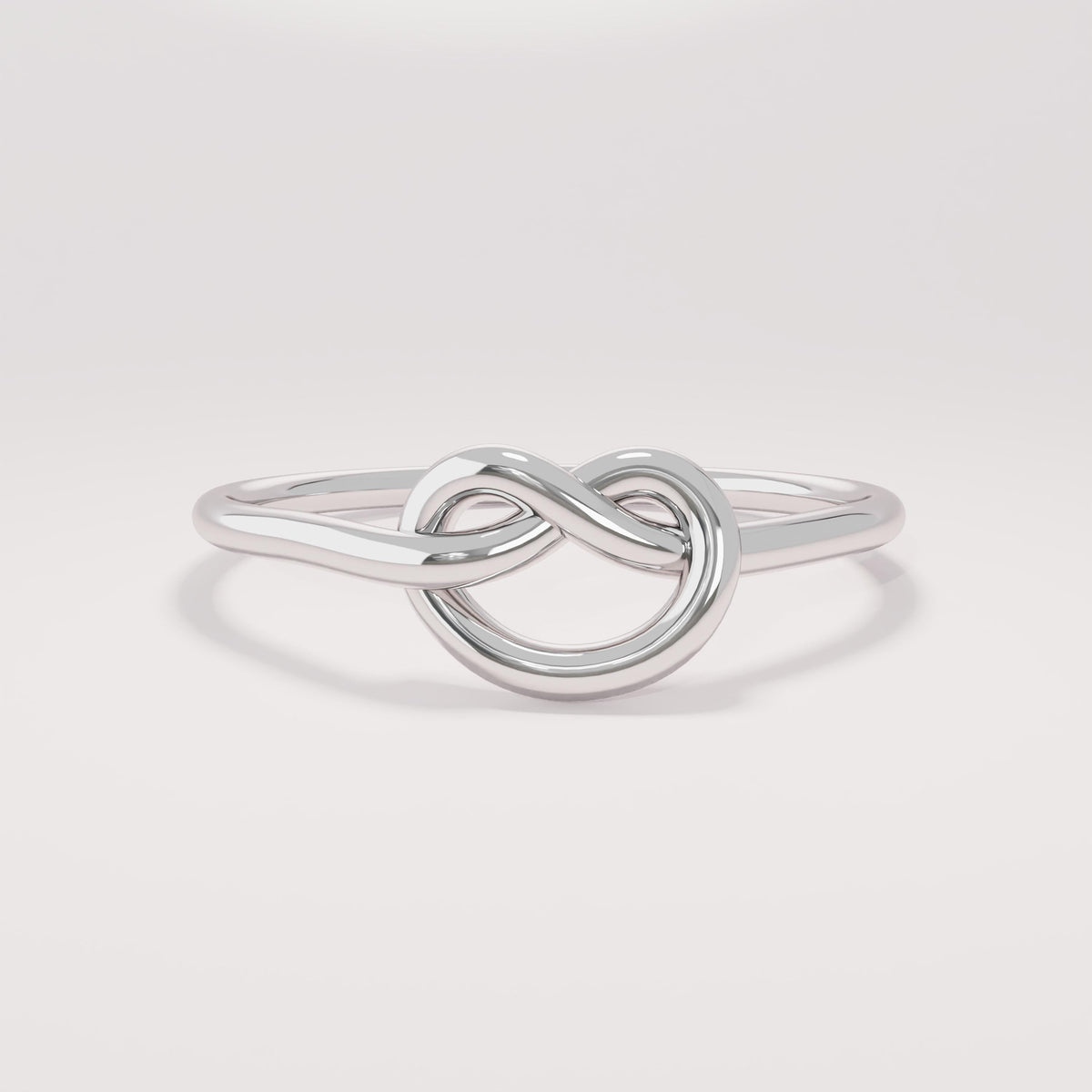 Thin Love Knot Ring 14K Gold – Women’s Eternity Friendship Promise Ring