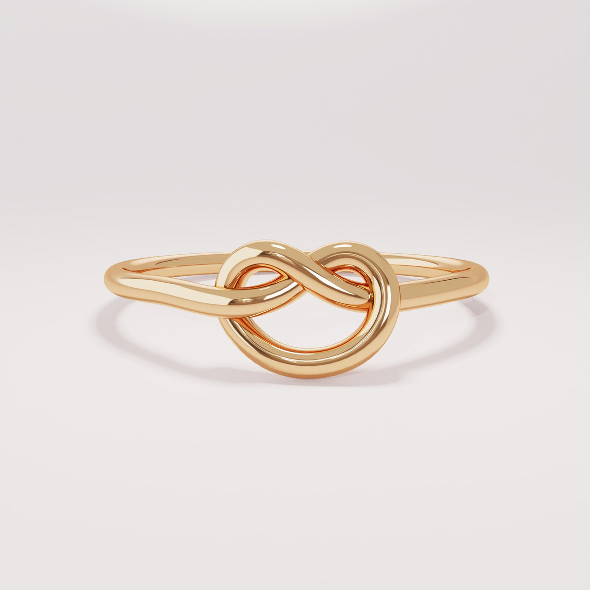 Thin Love Knot Ring 14K Gold – Women’s Eternity Friendship Promise Ring