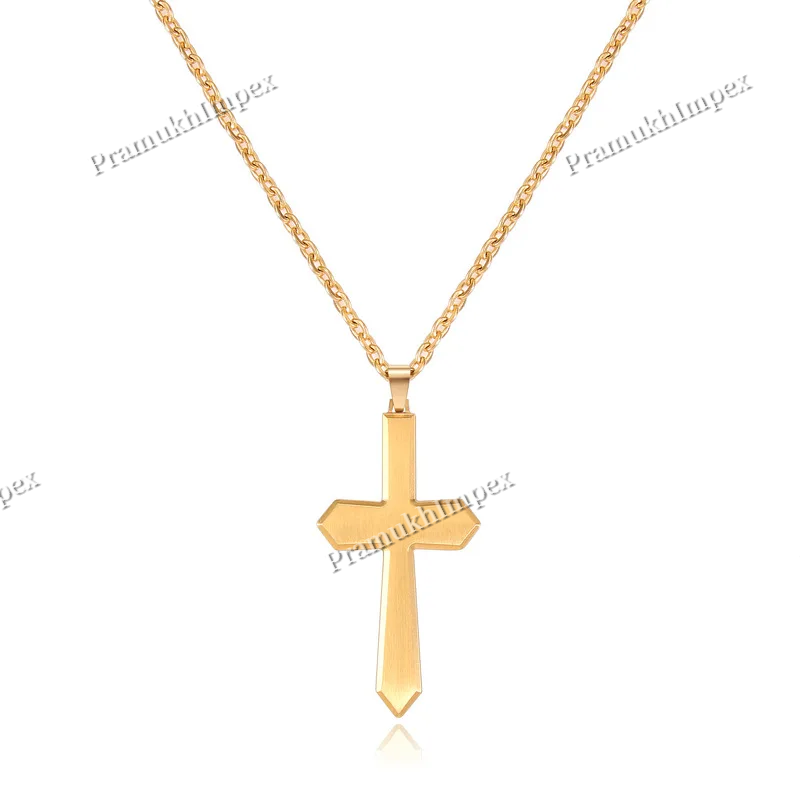 Minimalist Cross Design Men's 925 Silver Jewelry Pendant