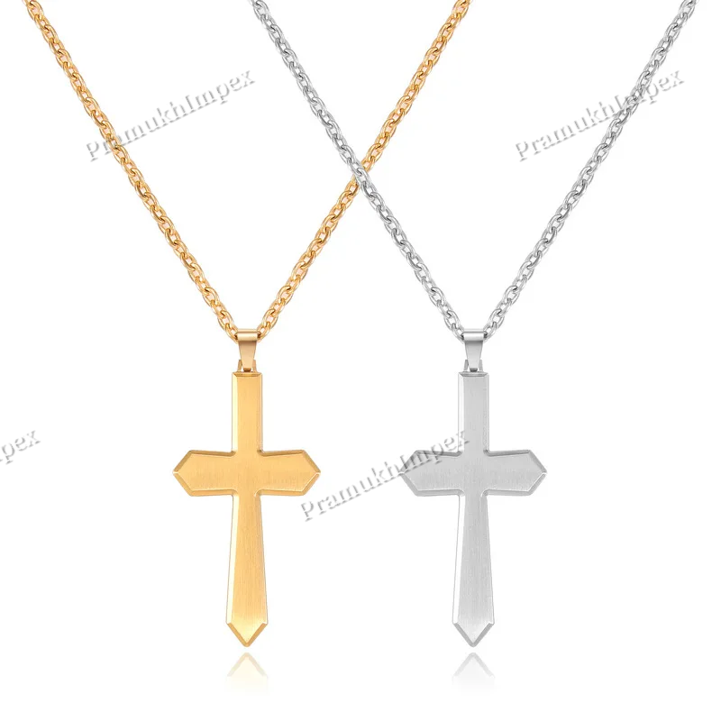 Minimalist Cross Design Men's 925 Silver Jewelry Pendant