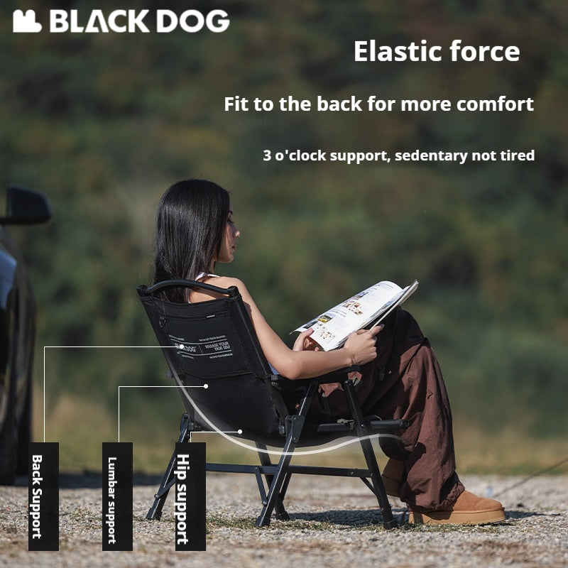 BLACKDOG Detachable Kermit Chair Portable Lightweight Detachable Seat Armchair Aluminum Alloy Outdoor Camping Fishing Folding Chair Load Bearing 120kg