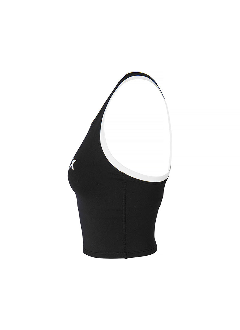 Sporty Logo Color Block Bra Top