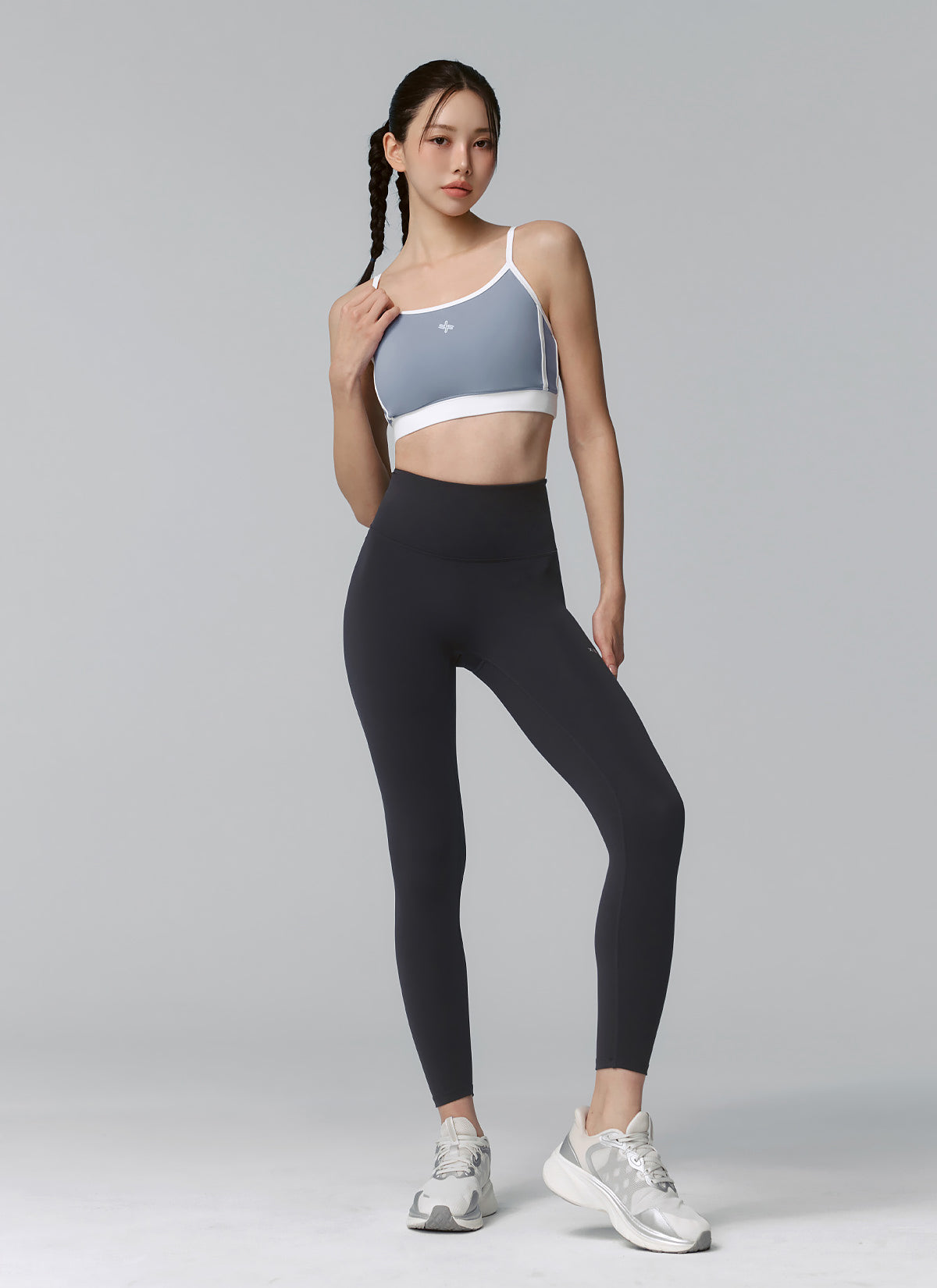 Double Line Color Block Bra Top