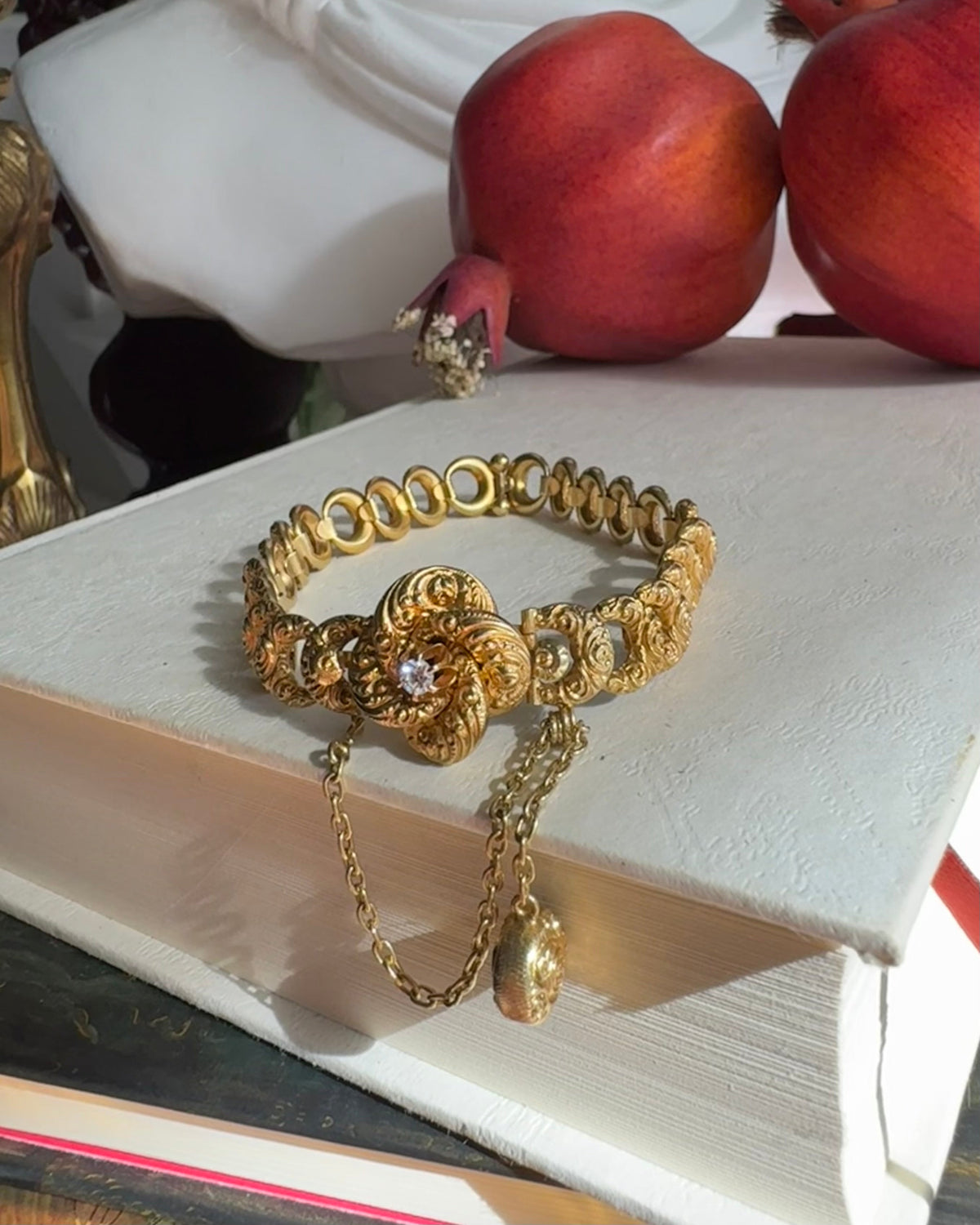 Antique Victorian OMC Diamond Ornate Bracelet