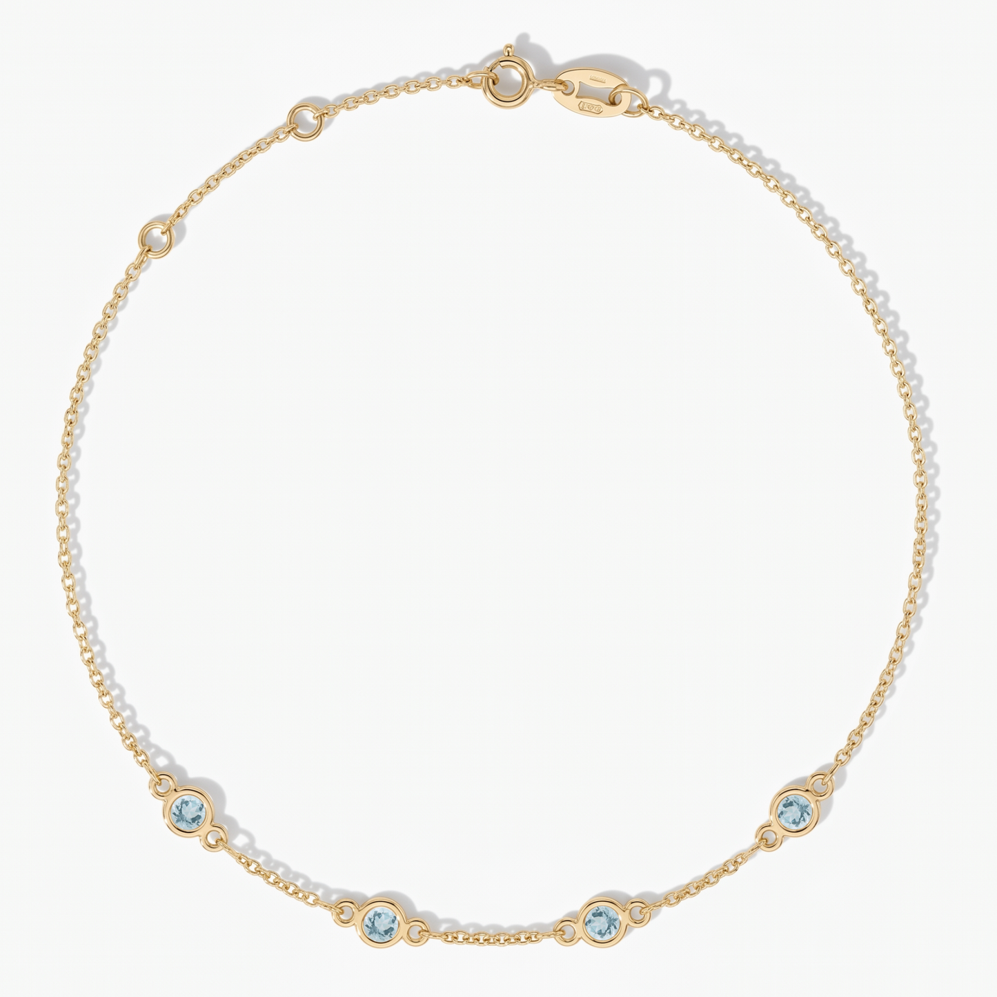 The Four Station Bracelet | Cable Chain