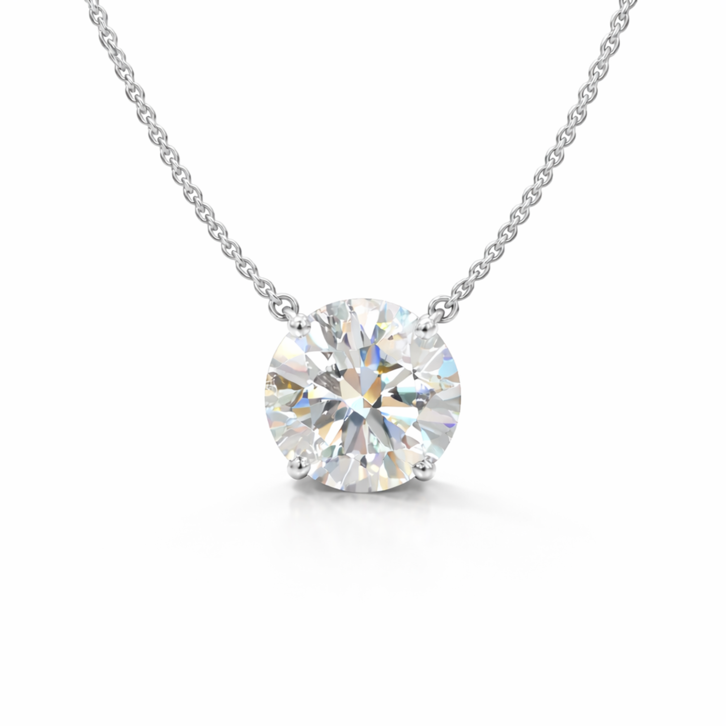 The Certified Sol Necklace | 3 CT | Lab-Grown Diamond