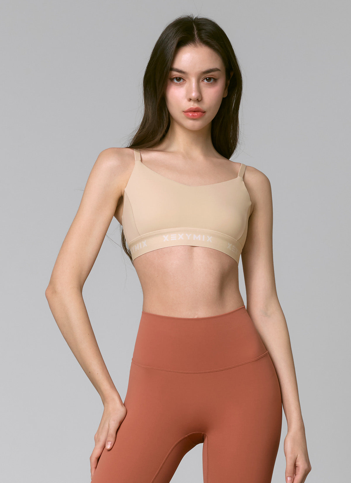 Black Label Signature Power Rise Logo Band Bra Top