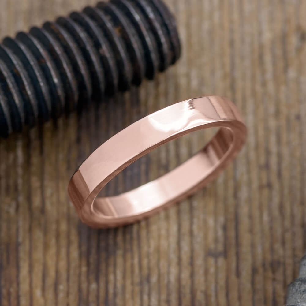 Custom 5mm Rose Gold Polished Ring for Julia - 6.7 - AdJ