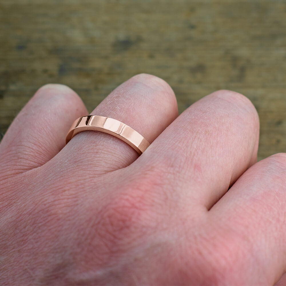Custom 5mm Rose Gold Polished Ring for Julia - 6.7 - AdJ