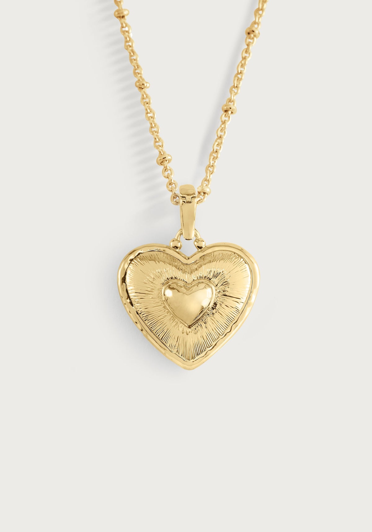Heart Radiant Gold Charm