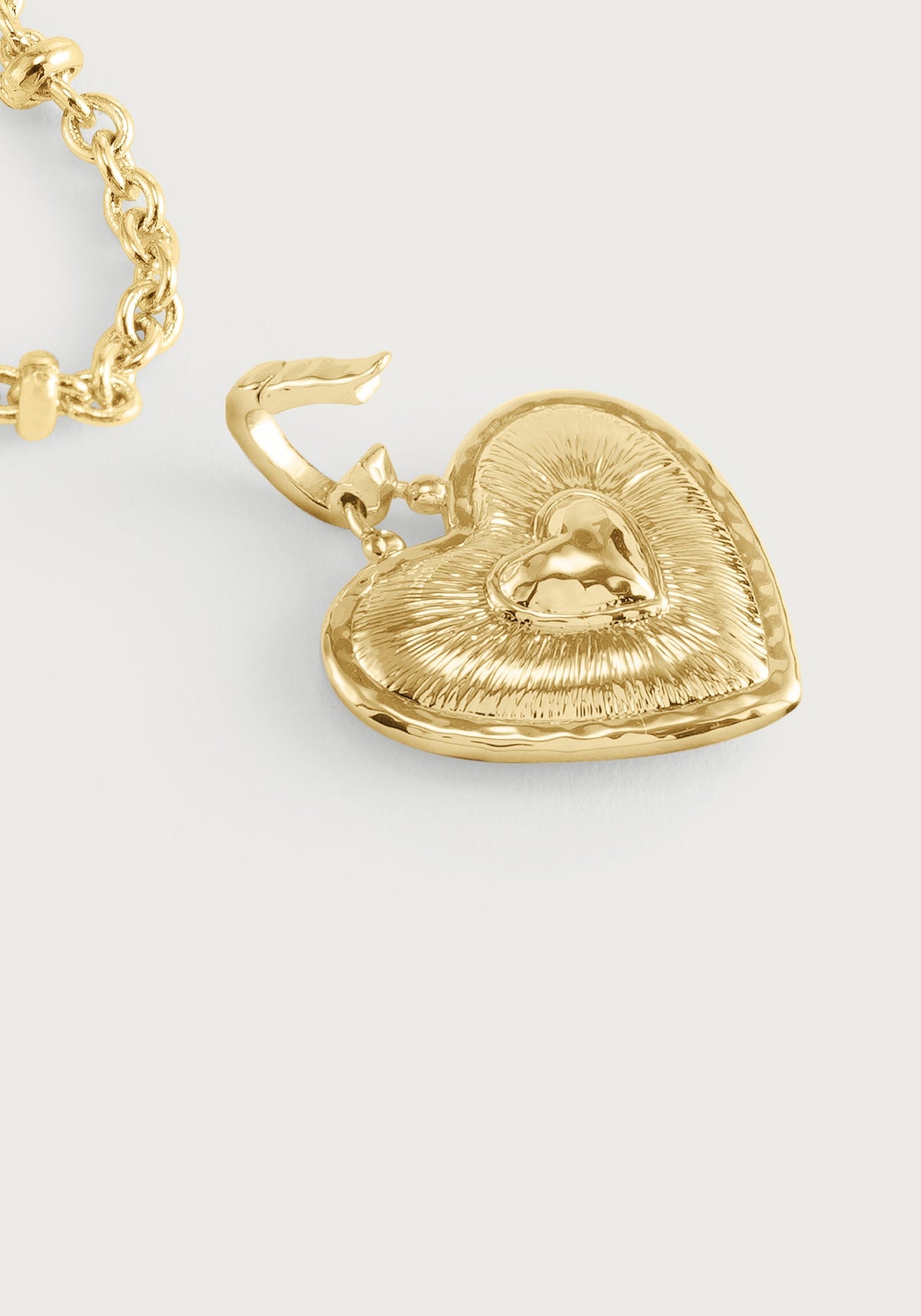 Heart Radiant Gold Charm