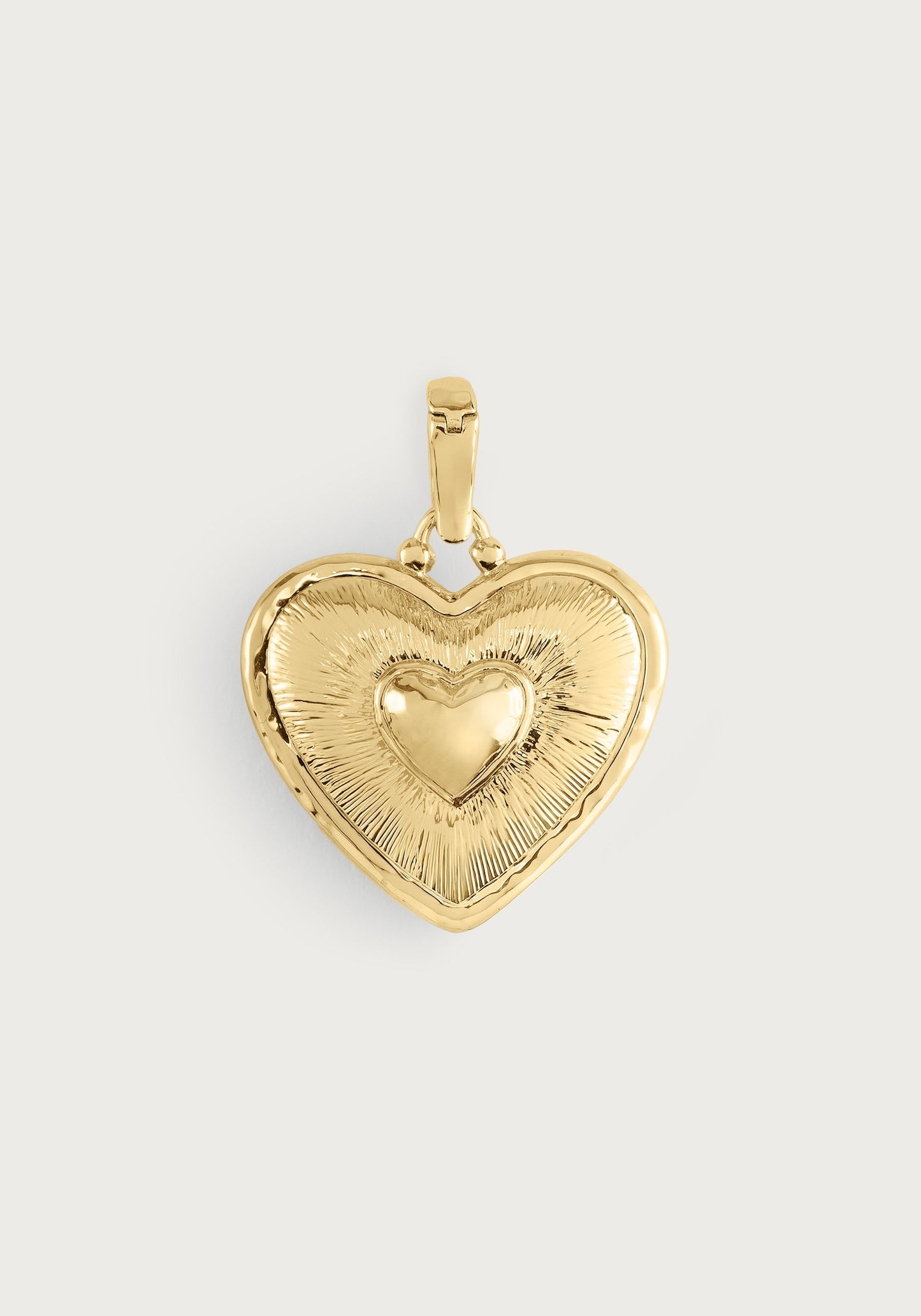 Heart Radiant Gold Charm