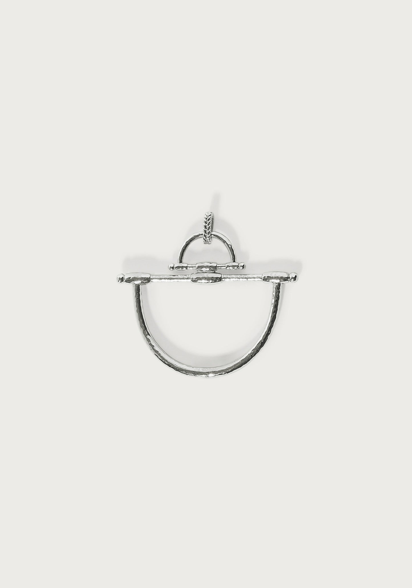 Cheval Bit Pendant, Silver