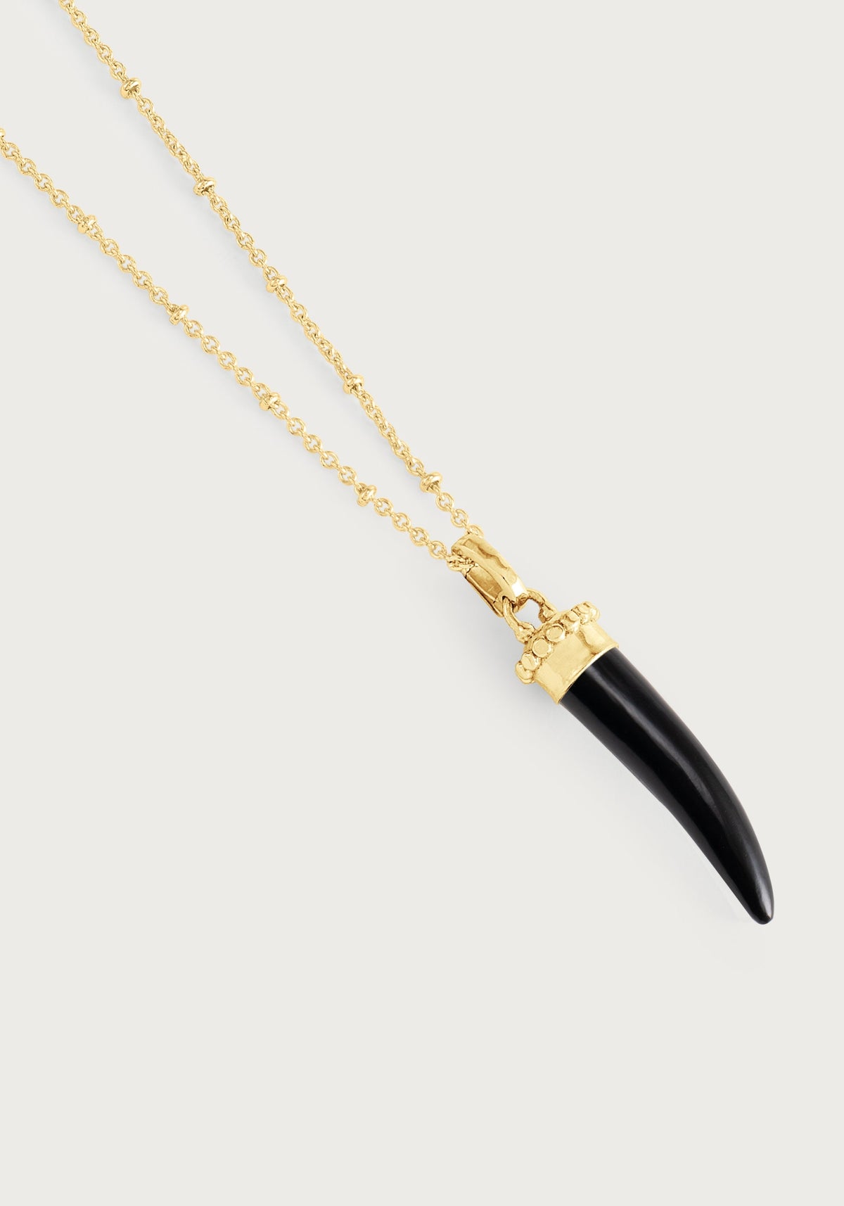 Forza Stone Horn Charm, Black Onyx