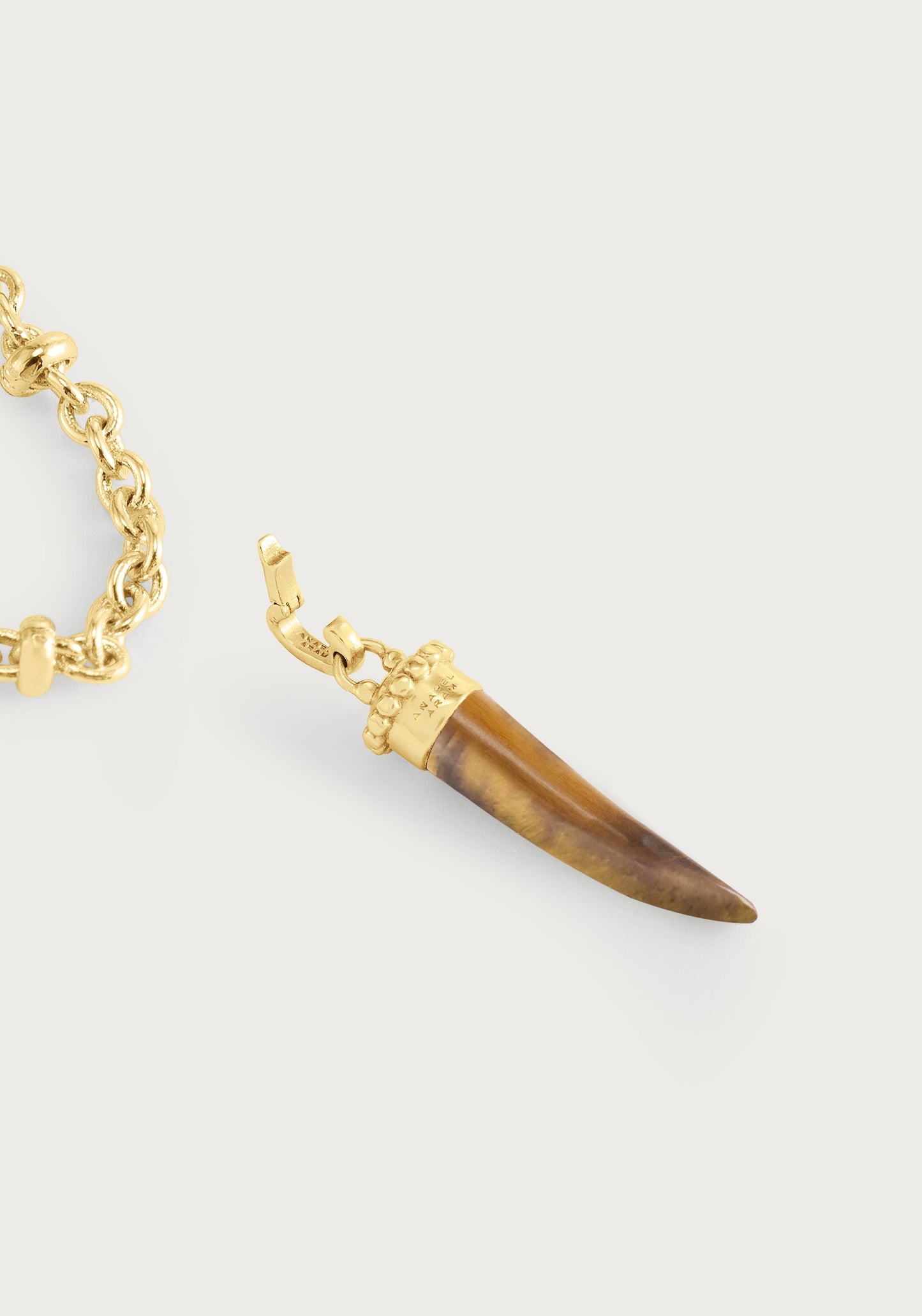 Forza Stone Horn Charm, Tiger's Eye