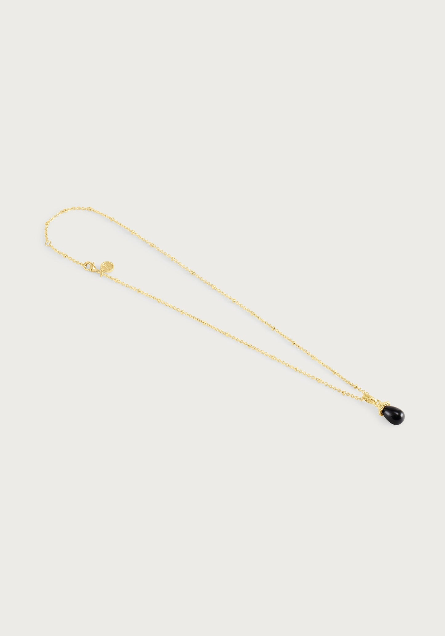 Forza Stone Drop Charm, Black Onyx