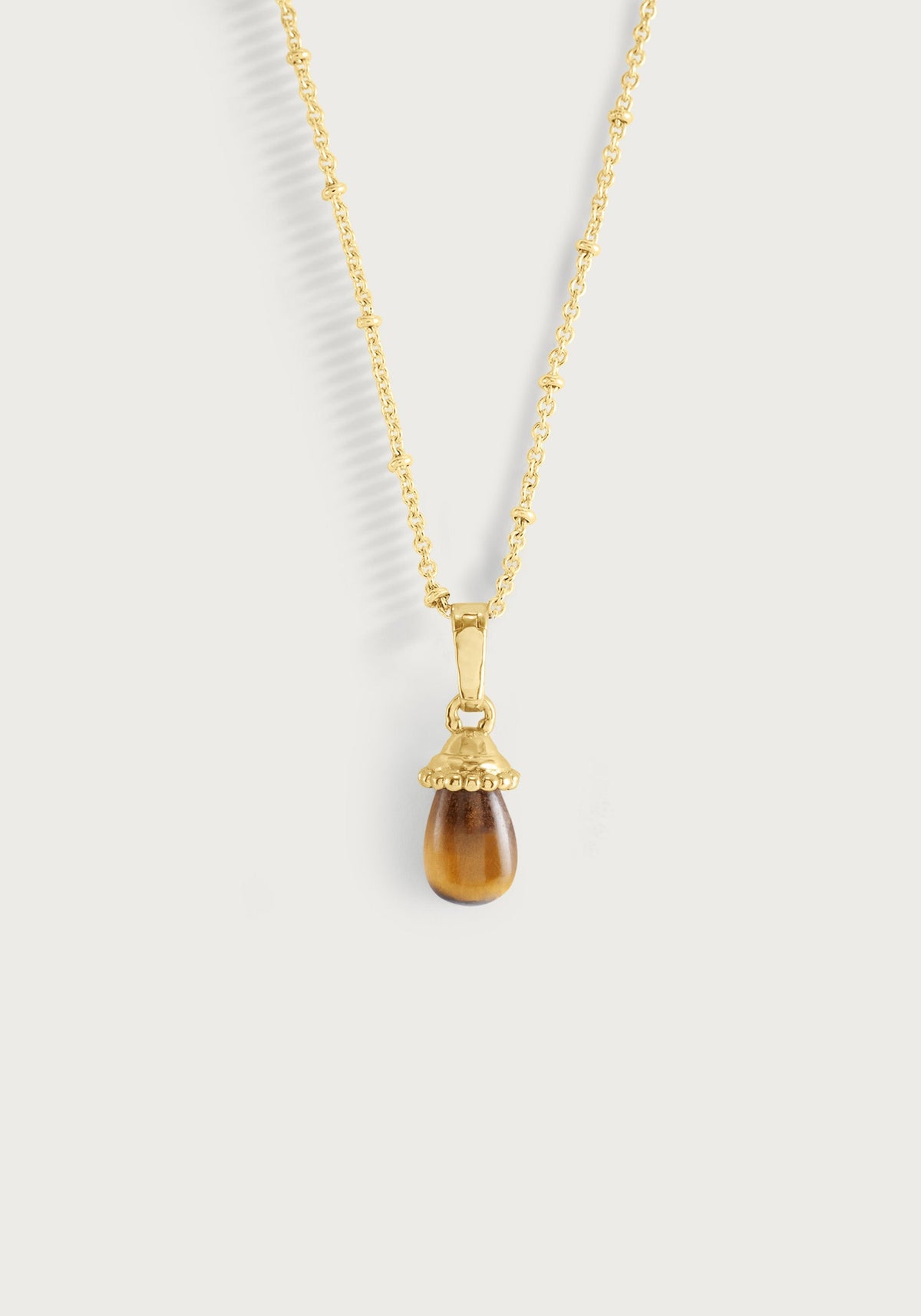 Forza Stone Drop Charm, Tiger's Eye