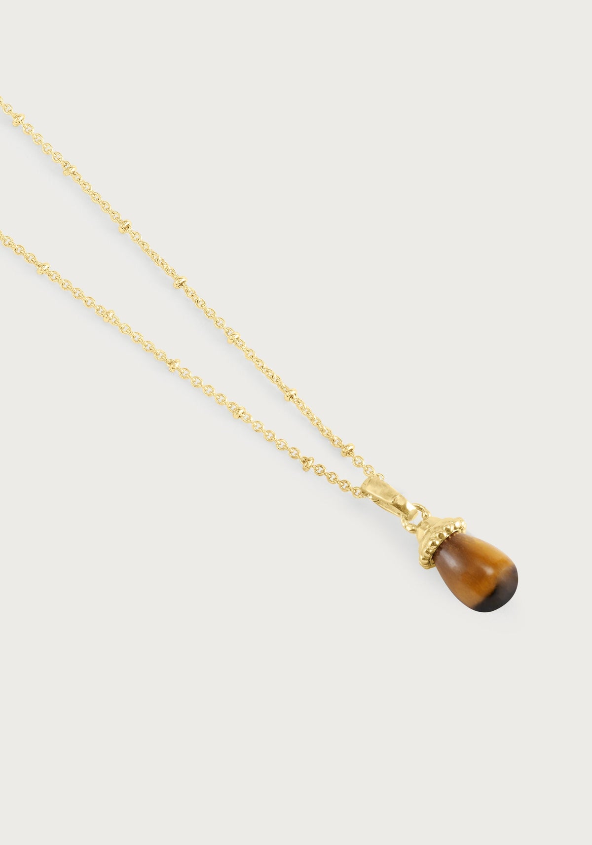 Forza Stone Drop Charm, Tiger's Eye