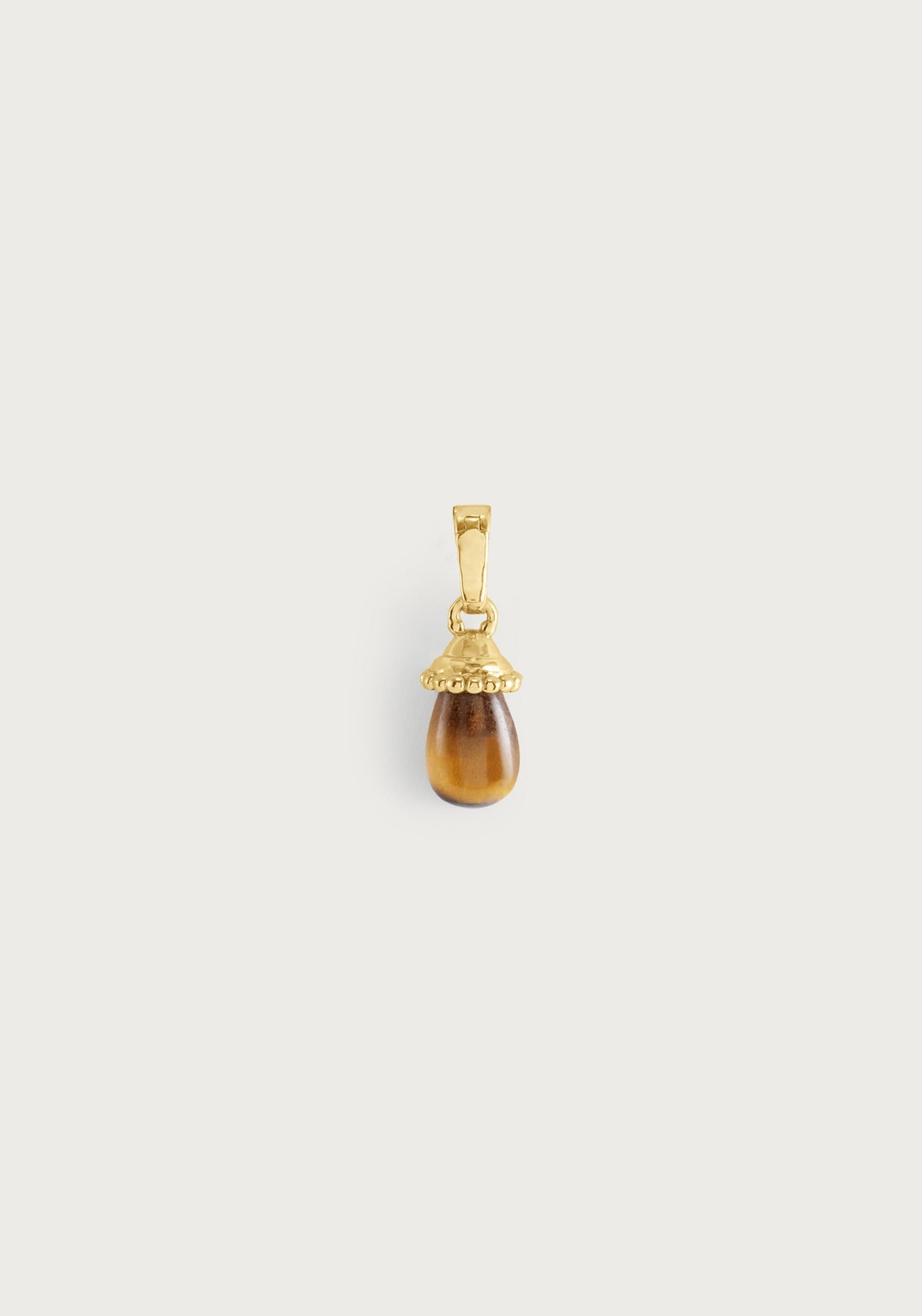 Forza Stone Drop Charm, Tiger's Eye