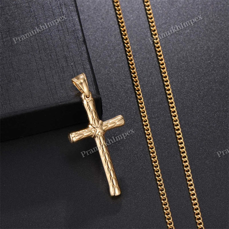 Vintage 925 Sterling Silver Plain Cross Pendant For Women