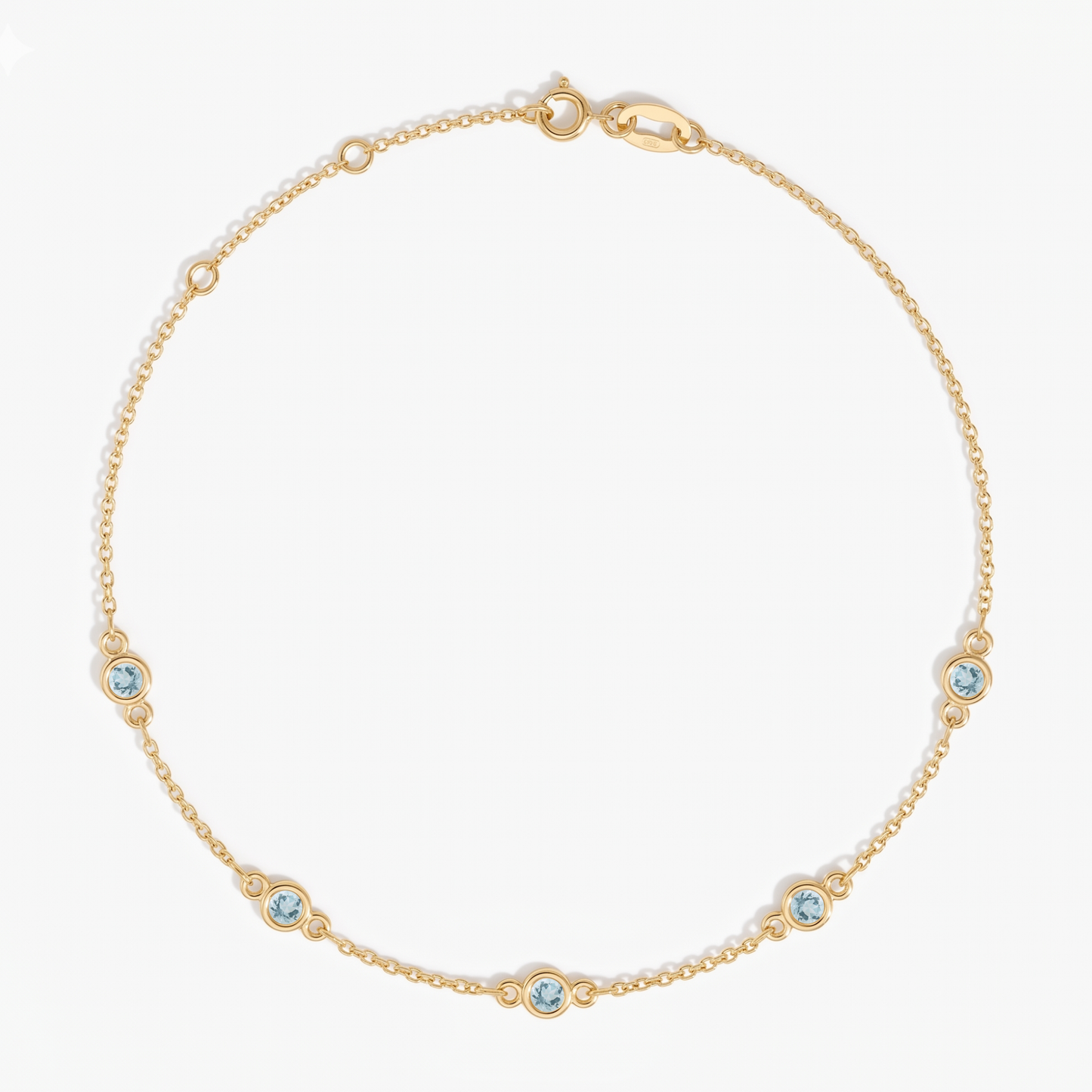 The Five Station Bracelet | Cable Chain