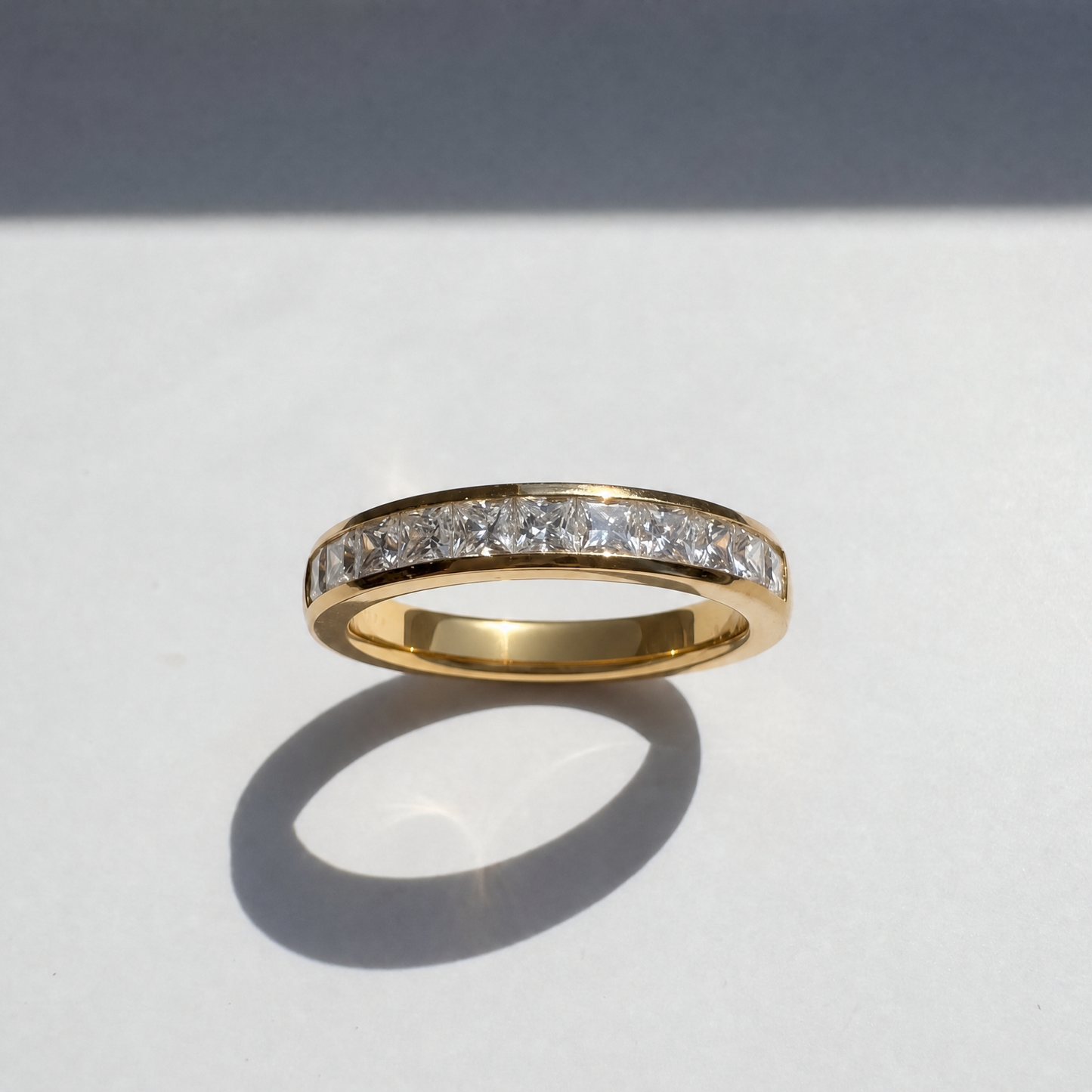 Channel Set Diamond Men's Band | 1.00 CTW | Princess Cut