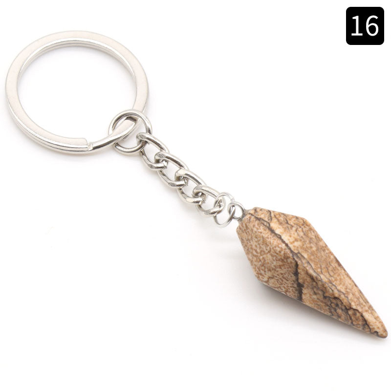 Gemstone Crystal Keychain Set - Natural Healing Stone - Crystal Gift Accessories - New!