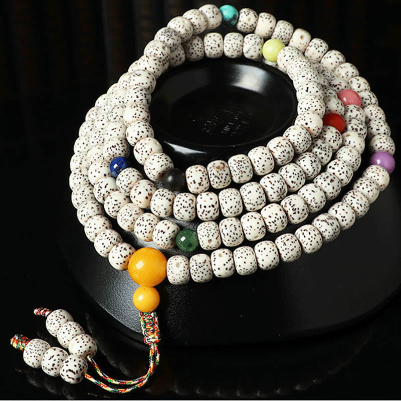 Fortune Jewel Tibetan Bodhi Seed Amber Agate Wealth Bracelet