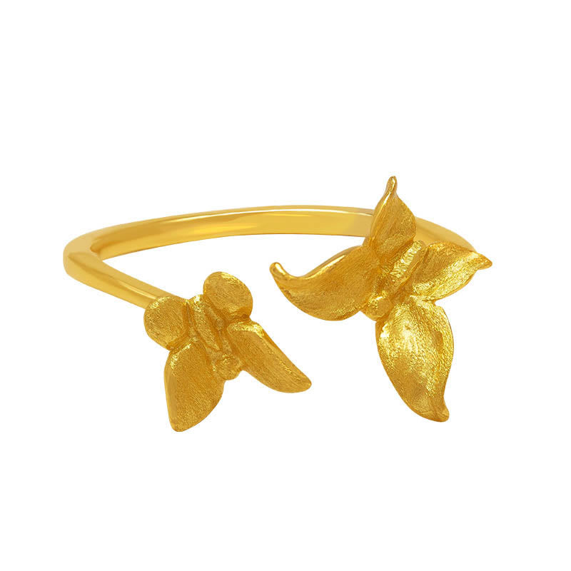 Fortune Jewel 925 Sterling Silver Butterfly Love Ring