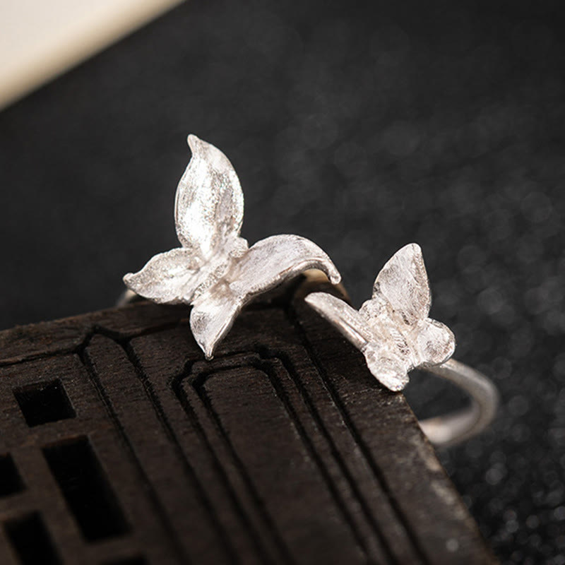 Fortune Jewel 925 Sterling Silver Butterfly Love Ring