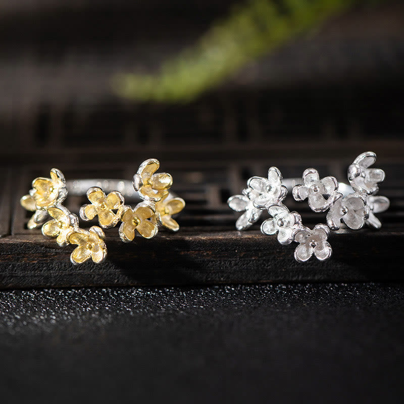 Fortune Jewel 925 Sterling Silver Osmanthus Fragrans Ring
