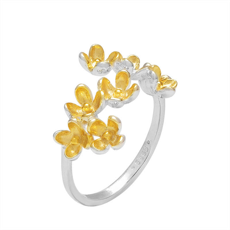 Fortune Jewel 925 Sterling Silver Osmanthus Fragrans Ring