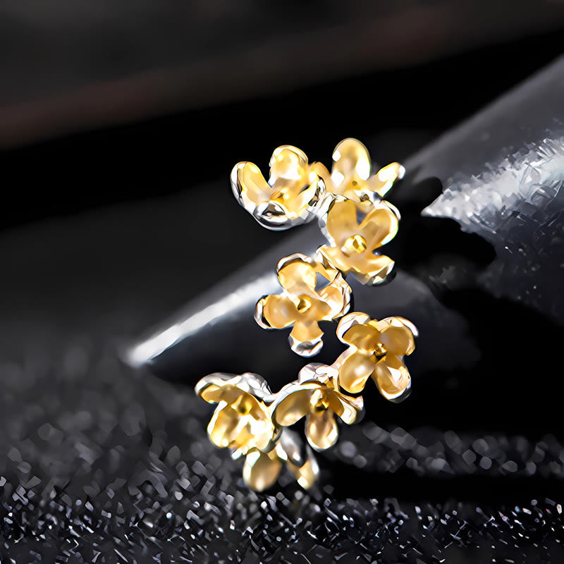 Fortune Jewel 925 Sterling Silver Osmanthus Fragrans Ring