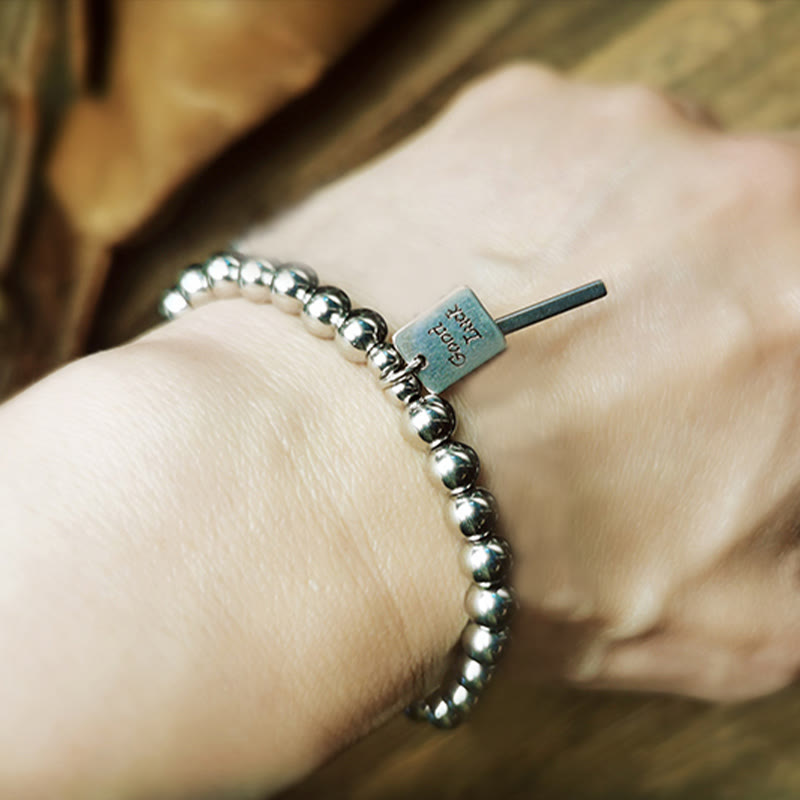Fortune Jewel Titanium Steel Good Luck Balance Bracelet