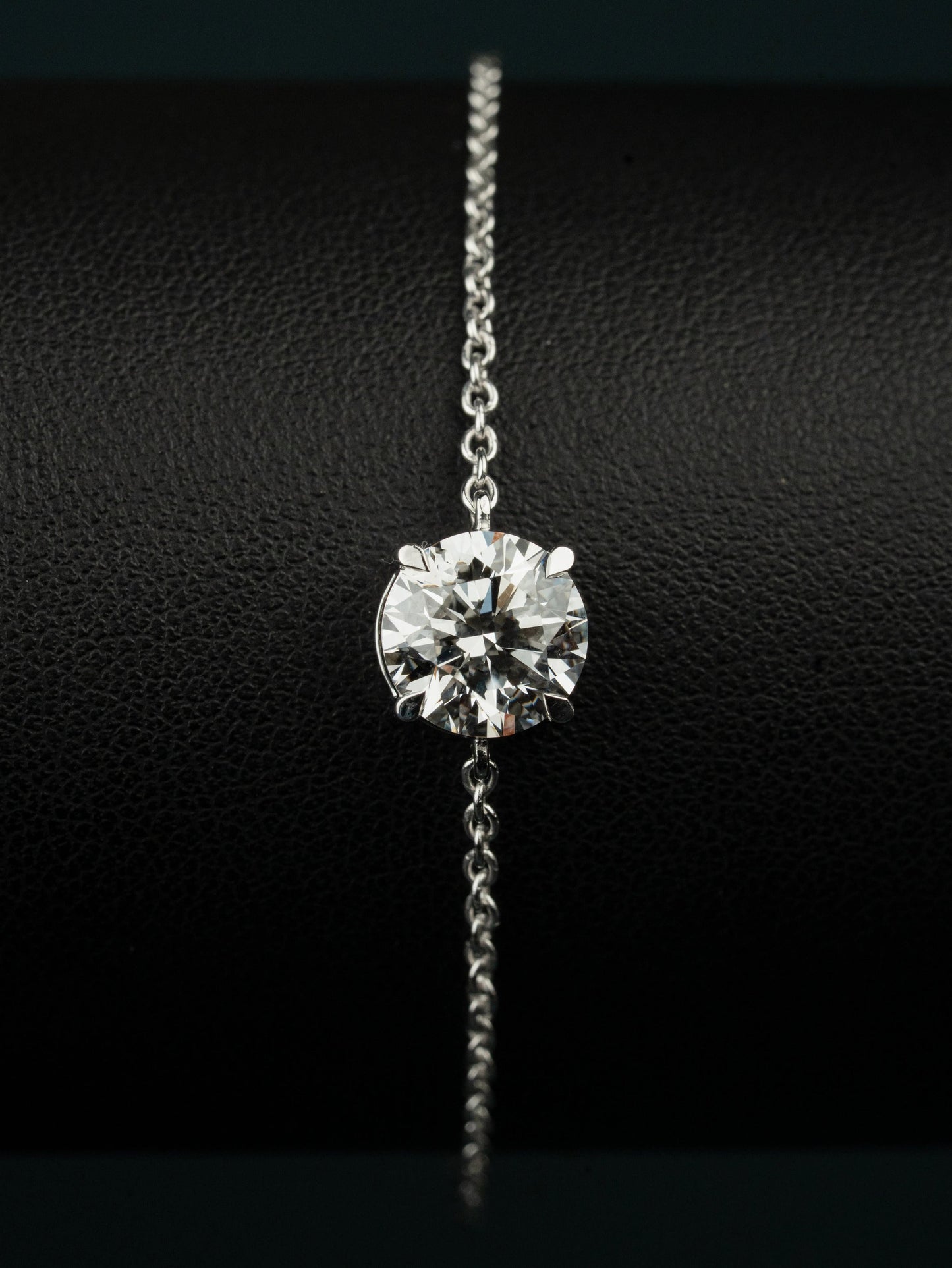 2.51 CT Round Brilliant CVD Lab-Grown Diamond Solitaire Bracelet
