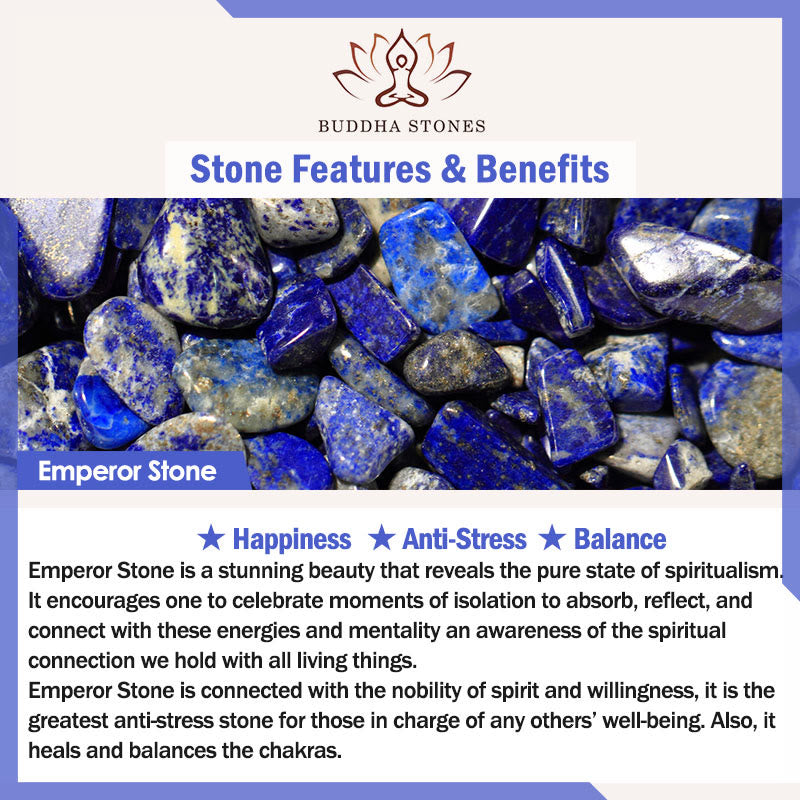 Fortune Jewel Emperor Stone Lava Rock Beads Tassel Happiness Necklaces Pendants