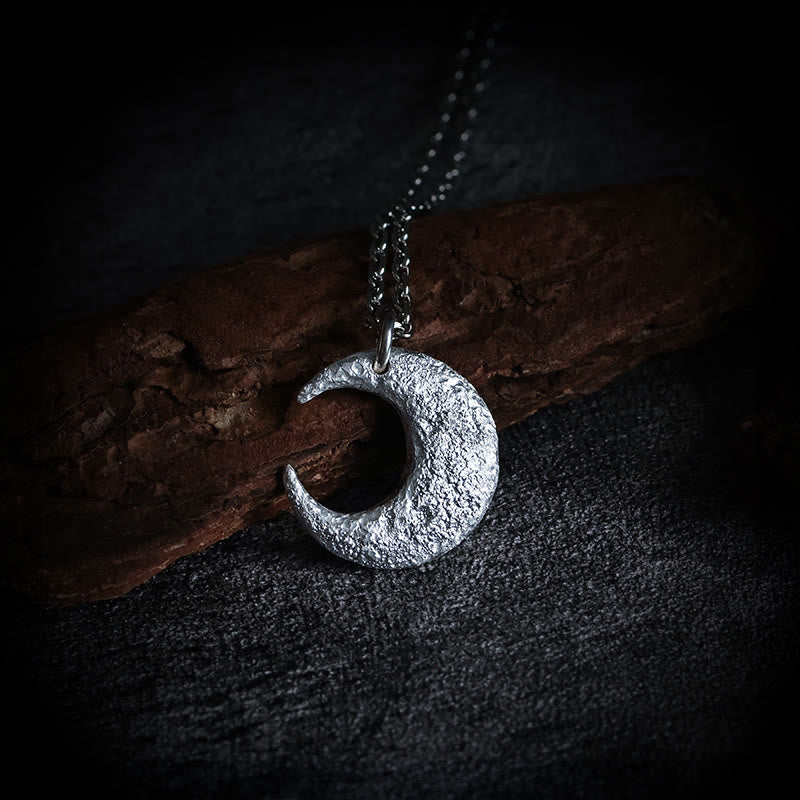Fortune Jewel 999 Sterling Silver Moon Balance Necklace Pendant