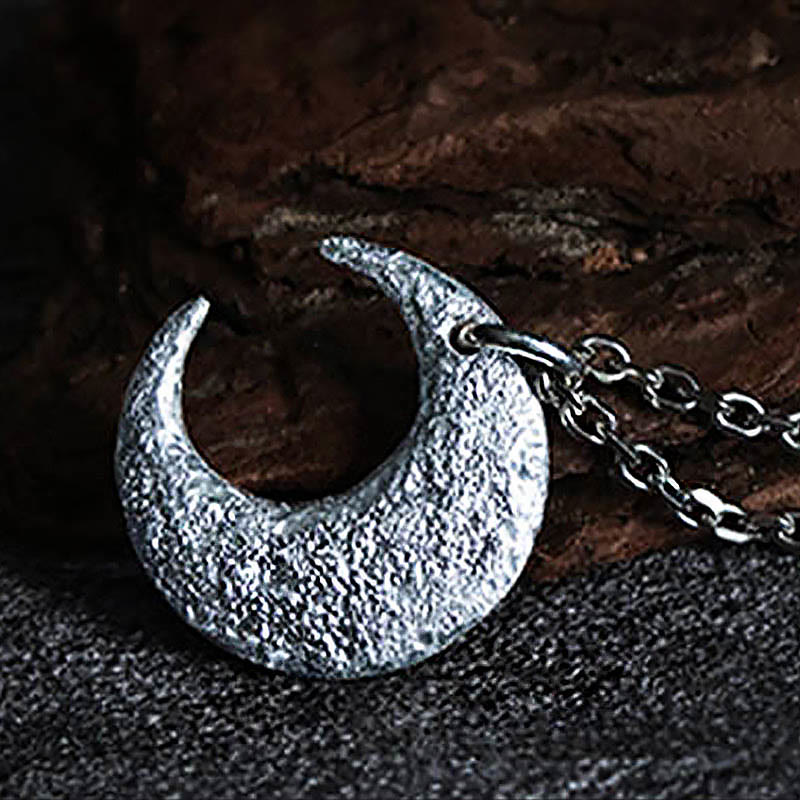 Fortune Jewel 999 Sterling Silver Moon Balance Necklace Pendant