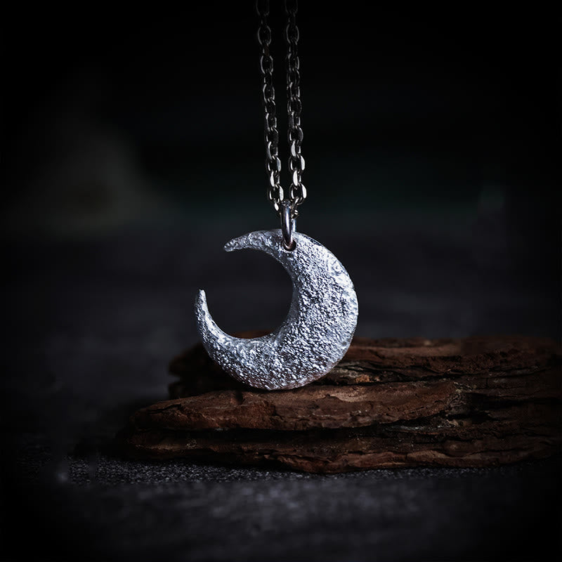 Fortune Jewel 999 Sterling Silver Moon Balance Necklace Pendant