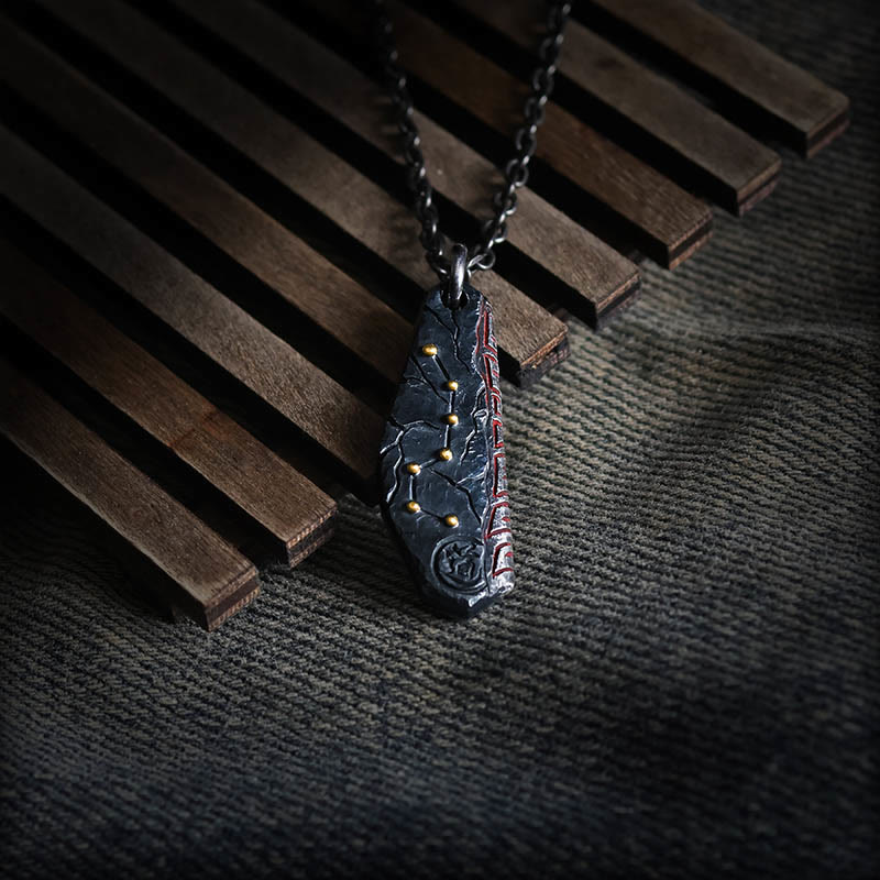 Fortune Jewel 999 Sterling Silver Big Dipper Balance Necklace Pendant