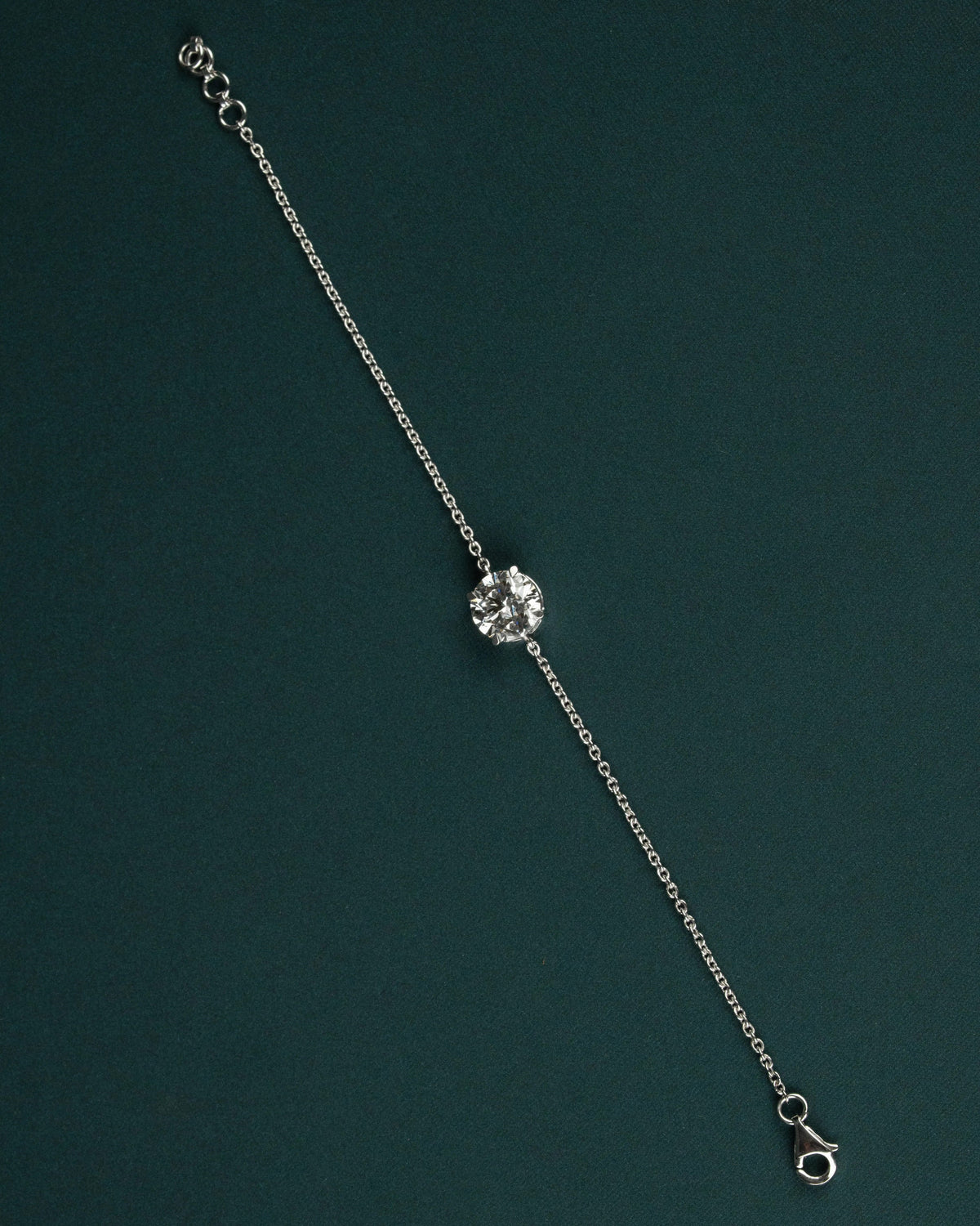 2.51 CT Round Brilliant CVD Lab-Grown Diamond Solitaire Bracelet