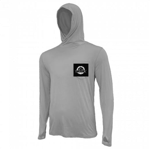 Custom Bamboo Hooded Long Sleeve Shirt