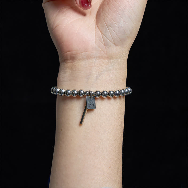 Fortune Jewel Titanium Steel Good Luck Balance Bracelet