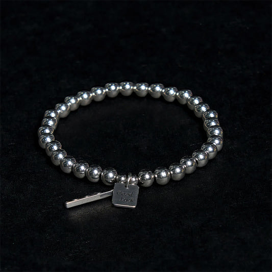 Fortune Jewel Titanium Steel Good Luck Balance Bracelet