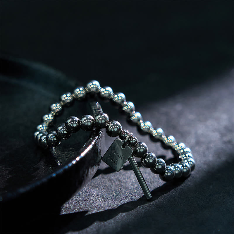 Fortune Jewel Titanium Steel Good Luck Balance Bracelet