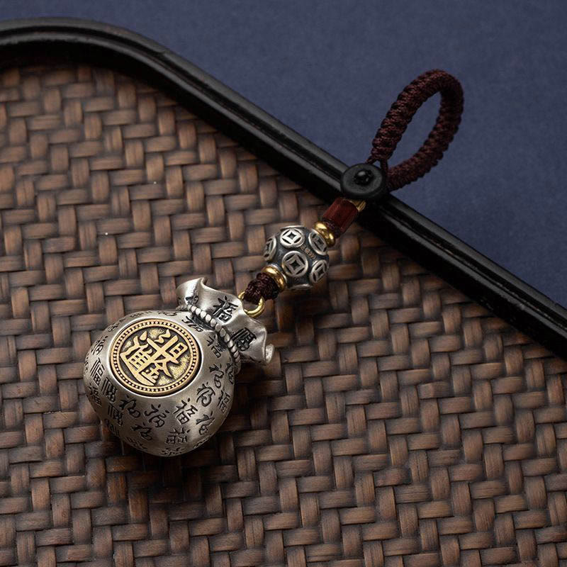 Fortune Jewel Fu Character Money Bag Making Money Every Day Fortune Key Chain