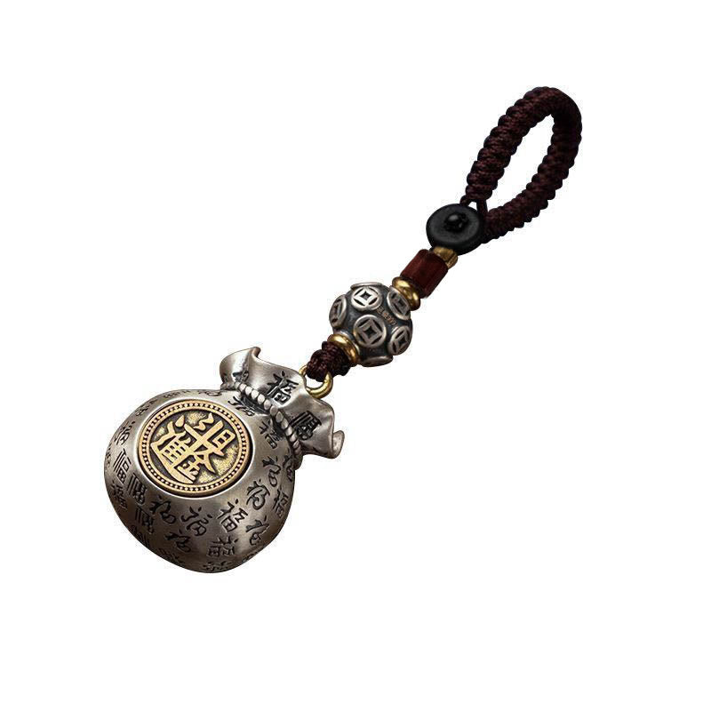 Fortune Jewel Fu Character Money Bag Making Money Every Day Fortune Key Chain